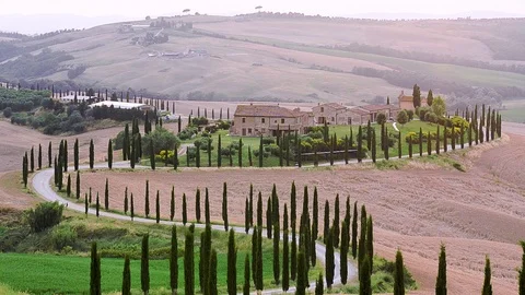 Tuscany twilight house 스톡 동영상 95227779