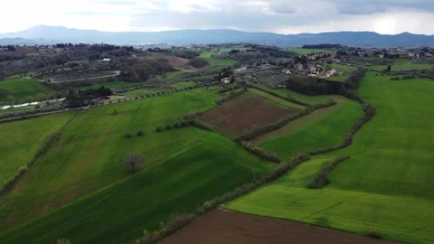 Tuscany Vineyards and Rolling Fields 스톡 동영상 242591749