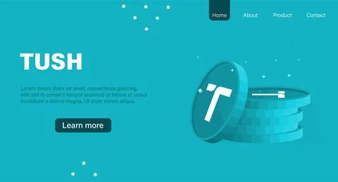 TUSH layout page. Web banner Stock Illustration
