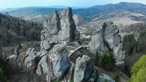 Tustan rocks Stock Footage 157734896