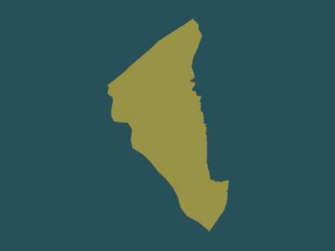 Tutong, Brunei. Solid color shape Illustrazione stock