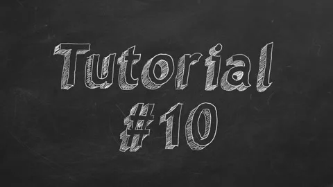 Tutorial 10. Animated Chalk Text. Stock Footage 106643978