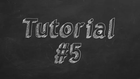 Tutorial 5. Animated Chalk Text. Vídeo Stock 106644471