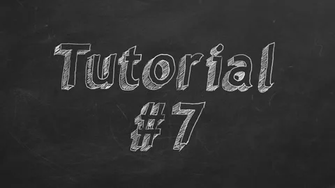 Tutorial 7. Animated Chalk Text. Vídeo Stock 106644266