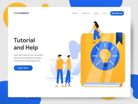 Tutorial and Help  Concept Stock Illustration