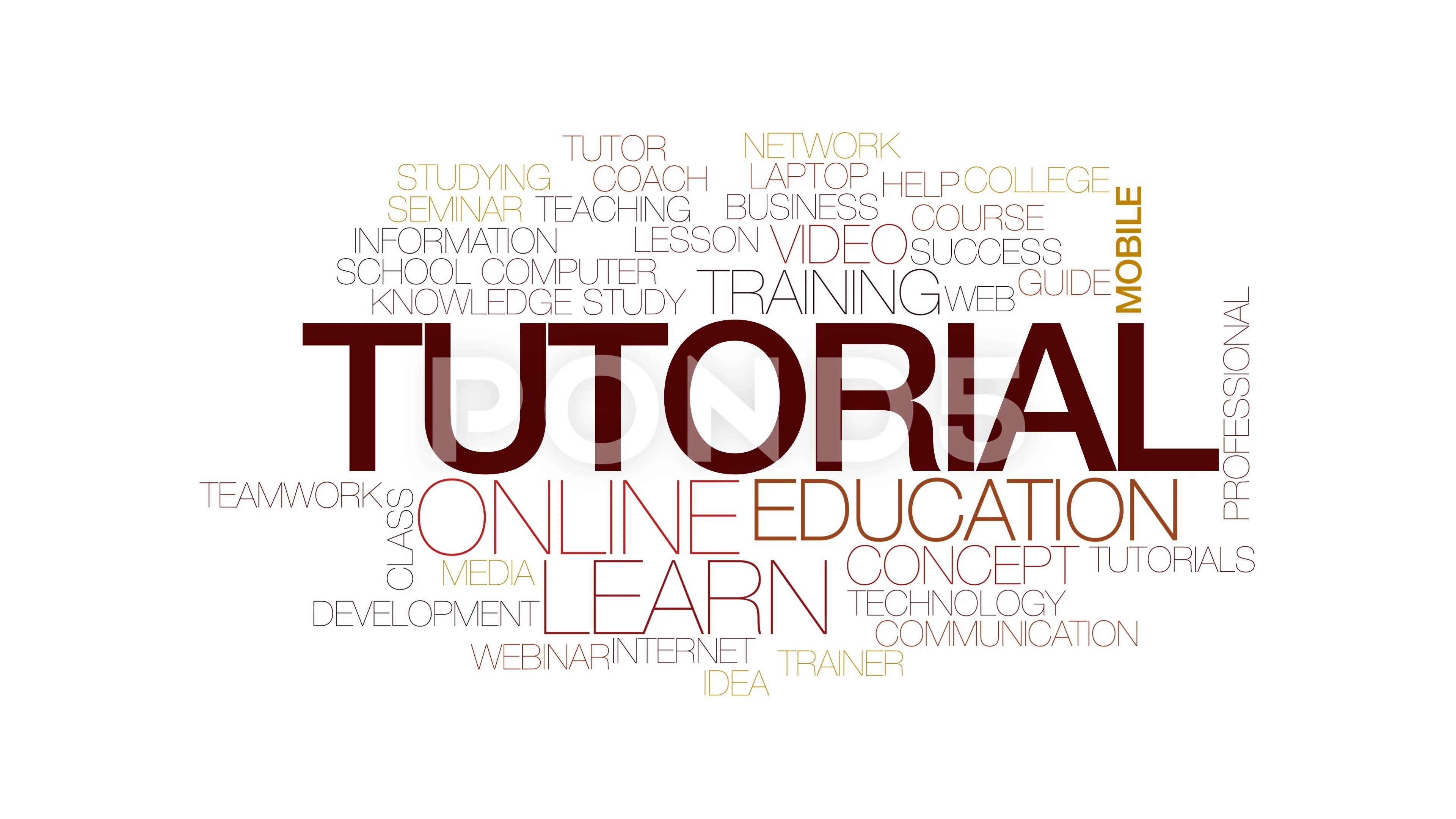 tutorial animated word cloud text design animation kinetic