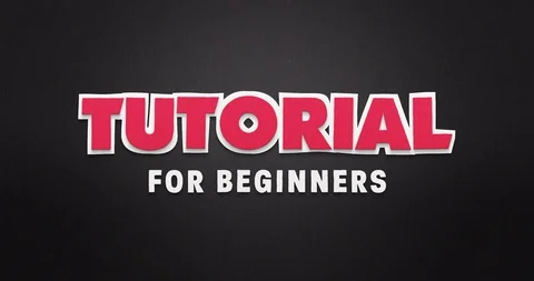 Tutorial for beginners. Intro 스톡 동영상 90428721