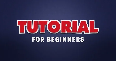 Tutorial for beginners. Intro 스톡 동영상 90428735