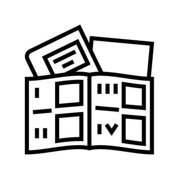 Tutorial book line icon vector illustration Stock Illustration