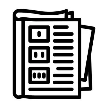 Tutorial book line icon vector illustration Stock Illustration