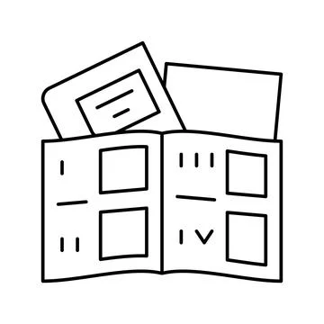 Tutorial book line icon vector illustration Stock Illustration