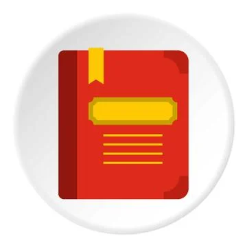 Tutorial with bookmark icon circle Stock Illustration