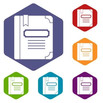 Tutorial with bookmark icons set イラスト素材