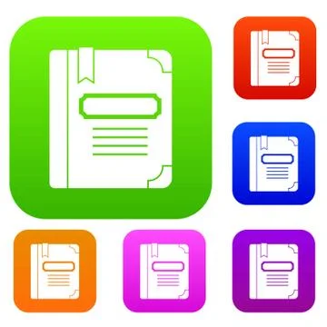 Tutorial with bookmark set collection イラスト素材