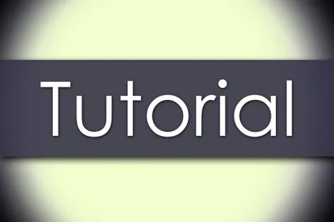 Tutorial - business concept with text イラスト素材