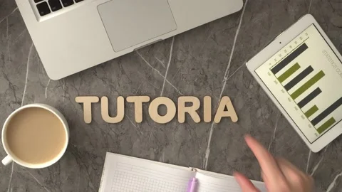 Tutorial Business Word Puts Letters On The Table 動画素材 170718672