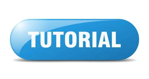 Tutorial button. tutorial sign. key. push button. Illustrazione stock