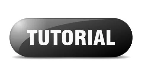 Tutorial button. tutorial sign. key. push button. Stock Illustration