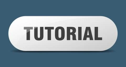 Tutorial button. tutorial sign. key. push button. Illustrazione stock