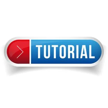 Tutorial button vector blue イラスト素材