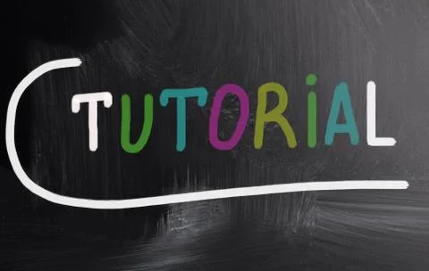Tutorial concept Foto stock