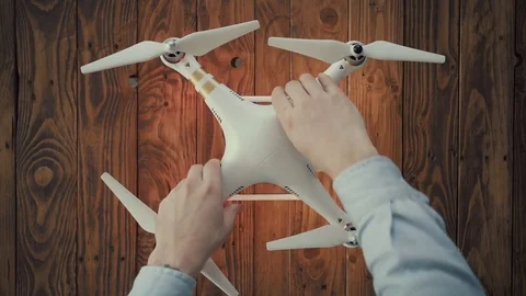 Tutorial of drone control 스톡 동영상 72600241