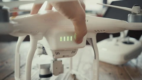 Tutorial of drone control Stock Footage 72649293