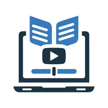 Tutorial, e-book, video icon. Simple editable vector graphics. 스톡 일러스트