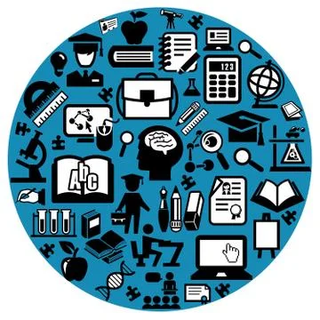 Tutorial education Illustrazione stock