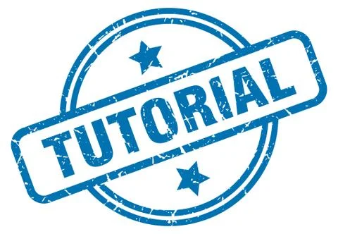Tutorial grunge stamp Stockillustratie