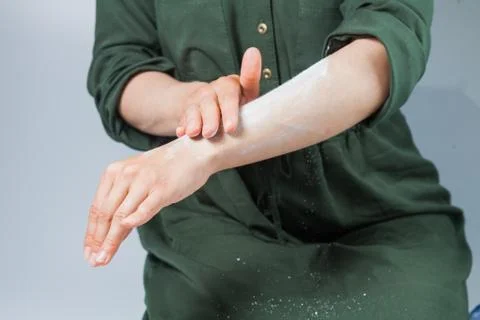 Tutorial hair removing sugaring, depilation, waxing Stock Photos