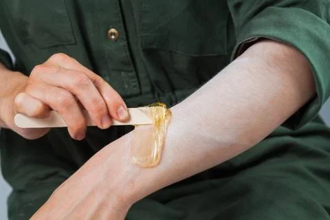 Tutorial hair removing sugaring, depilation, waxing Photos