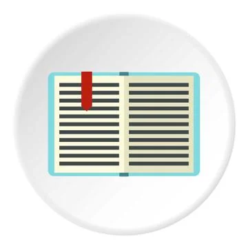 Tutorial icon, flat style Stock Illustration