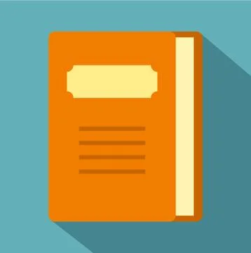 Tutorial icon, flat style Stock Illustration