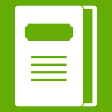 Tutorial icon green Illustrazione stock