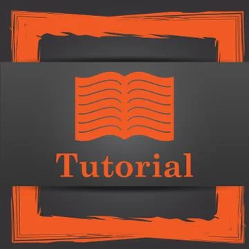 Tutorial icon. Internet button on grey background.. Stockillustratie
