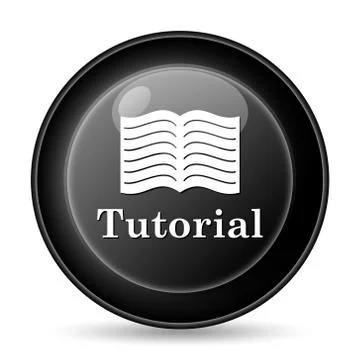 Tutorial icon. internet button on white background.. Stockillustratie