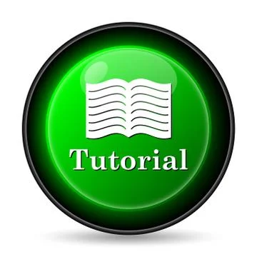  tutorial icon. internet button on white background.. Stockillustratie
