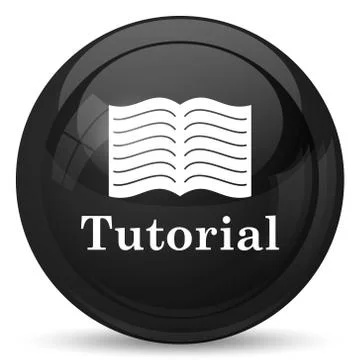 Tutorial icon. Internet button on white background.. Stock Illustration