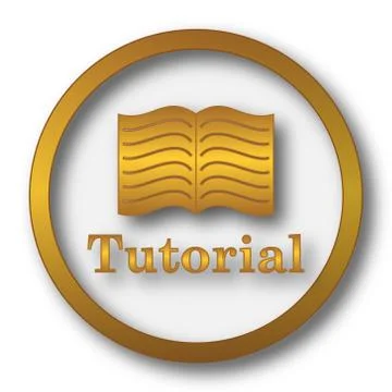 Tutorial icon. Internet button on white background.. Stock Illustration