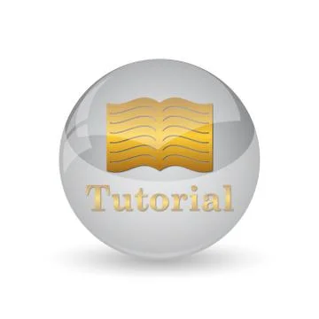 Tutorial icon. Internet button on white background. . 库存插图