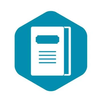 Tutorial icon, simple style Stock Illustration