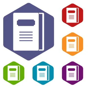 Tutorial icons set Stockillustratie