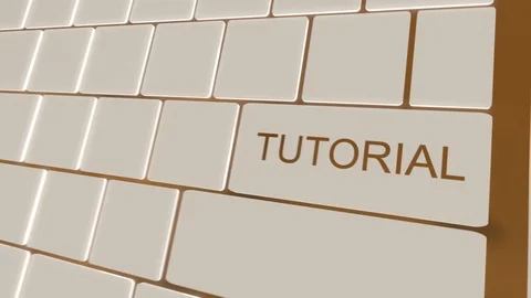 Tutorial-Key Concept 4K 3D animation gold Stock Footage 73722747