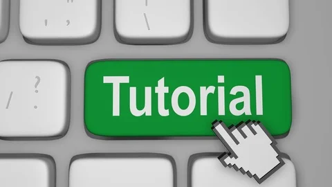 Tutorial keyboard key animation Stock Footage 77920836