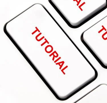 Tutorial keyboard key イラスト素材