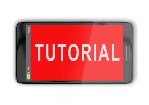 TUTORIAL - learning concept Stock Illustration