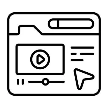 Tutorial, learning, video Modern concepts flat design, Premium quality vect.. Illustrazione stock