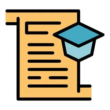 Tutorial paper staff icon vector flat Illustrazione stock