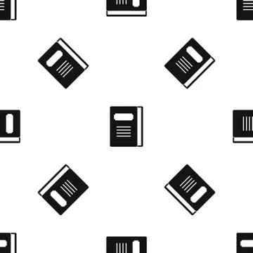 Tutorial pattern seamless black イラスト素材